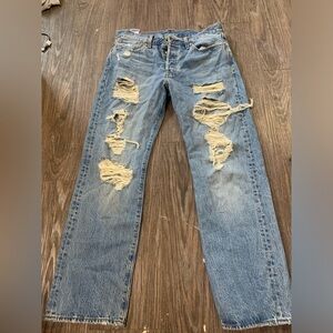 Levi ripped jeans